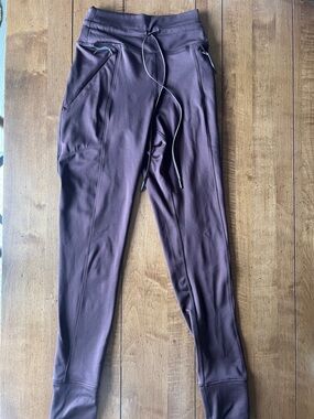 Aerie Brown Drawstring Jogger Leggings